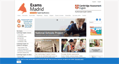 Desktop Screenshot of exams-madrid.com