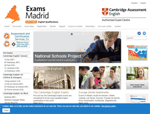 Tablet Screenshot of exams-madrid.com